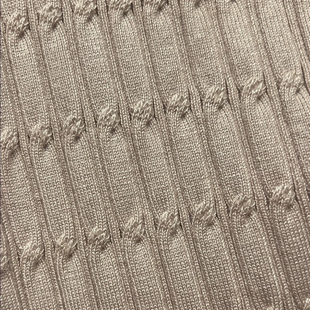 Adrianna Papell tan Cardigan with Black and gold Accents - Picture 5 of 10